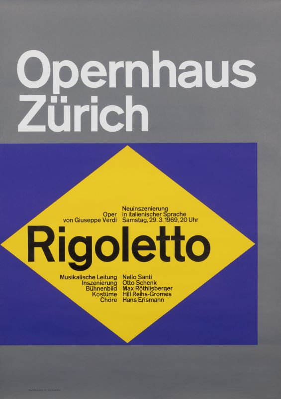 Geometric shapes surround text; yellow, blue, grey